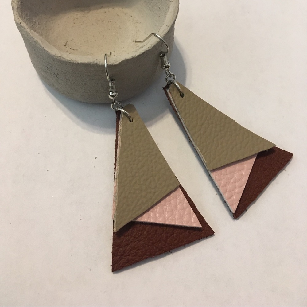 Handmade Leather Earrings!!